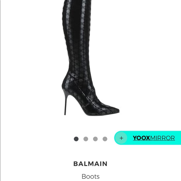 ISO Balmain Over the Knee Stretch Leather Monogrammed Boots in 38.5 or a 39! - Picture 2 of 2